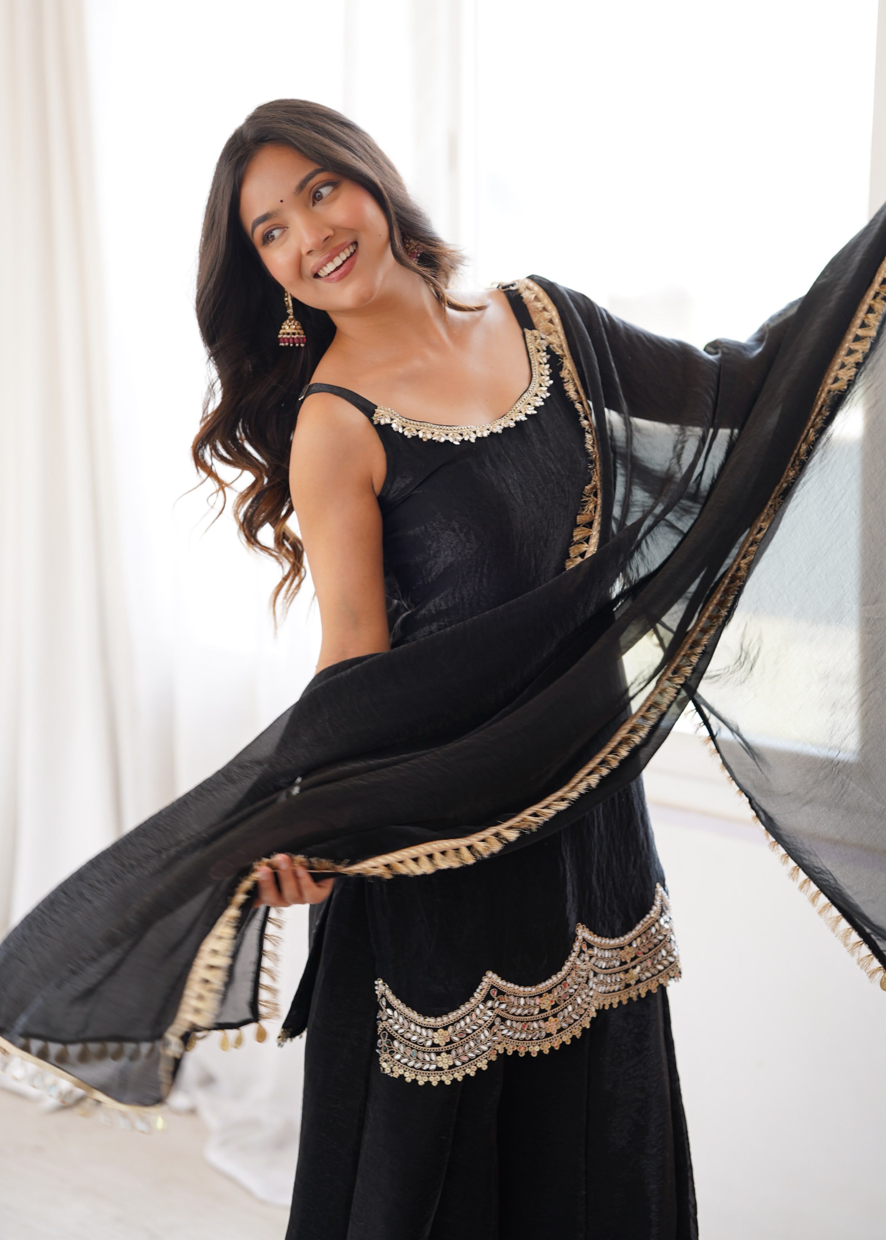 Top palazo dupatta