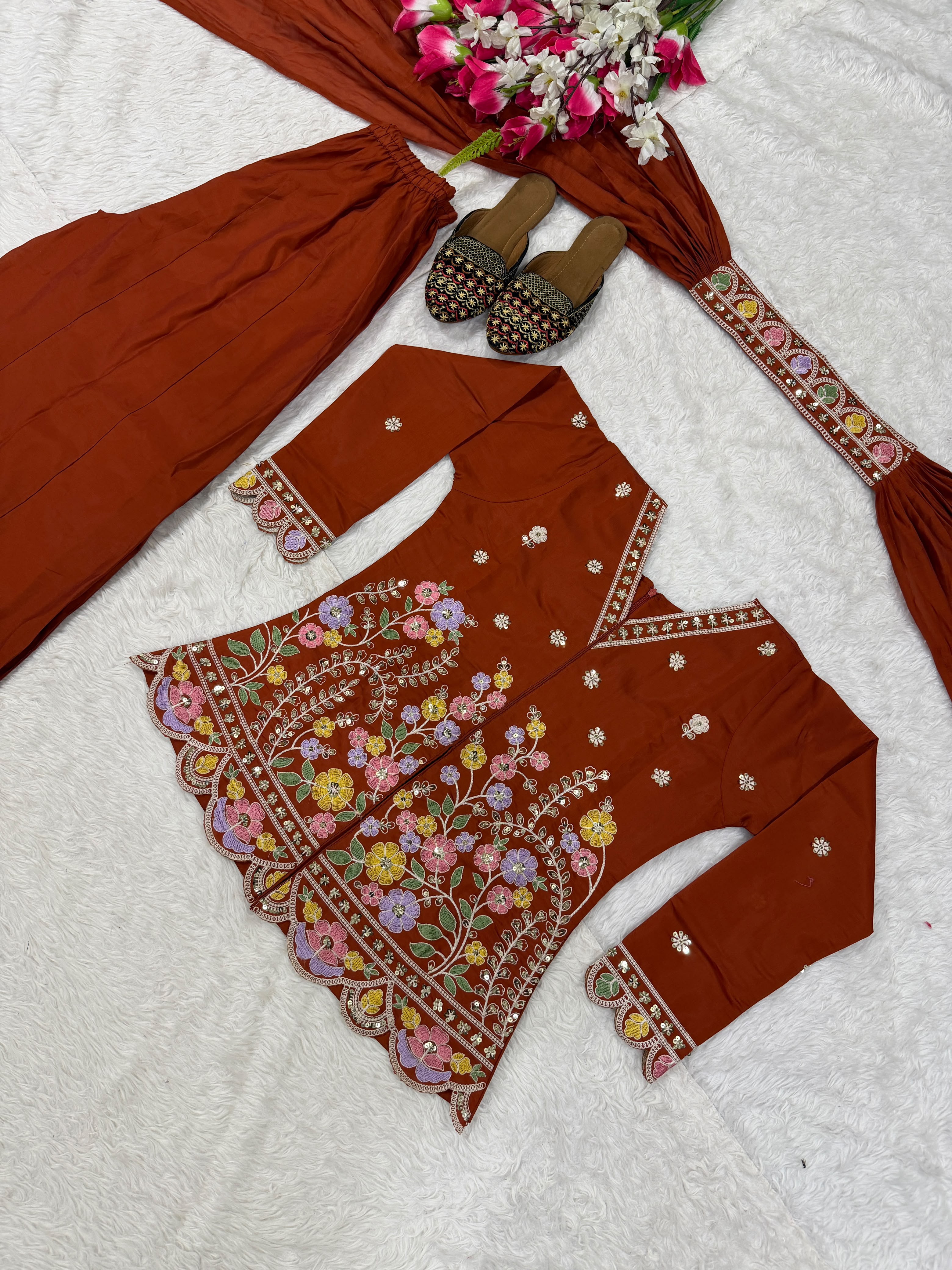 Sharara Plazzo  and Dupatta